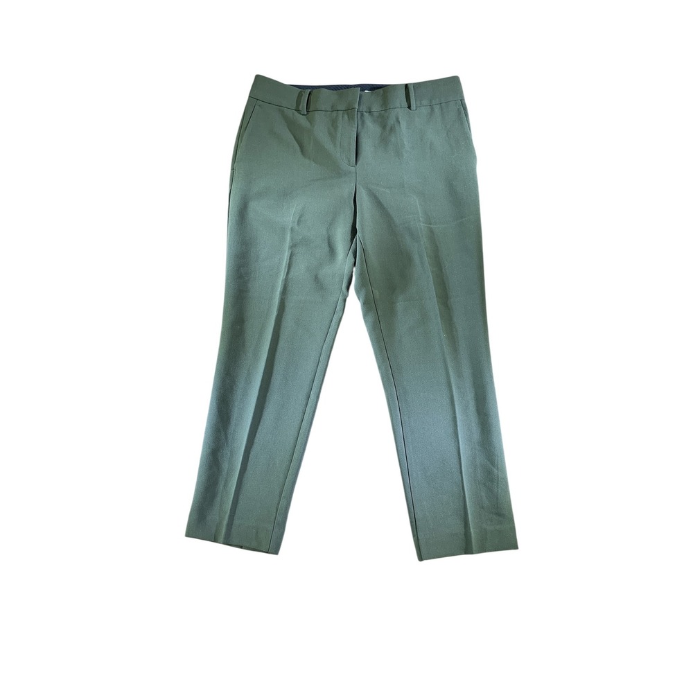 Ann Taylor Olive Green Ankle Pants‎ Career Casual Cropped Trousers